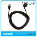 Power Cord Spiral Cable with Euro Plug and Rotating Plug for Hair Dryer